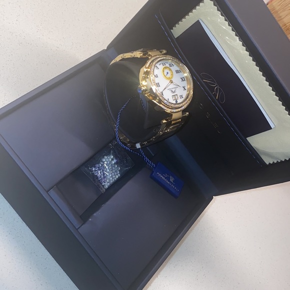 Women's South Sea Swarovski Crystal Bracelet Watch, 40mm PORSAMO BLEU - Picture 11 of 13